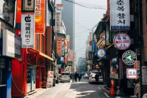 韓国の街中