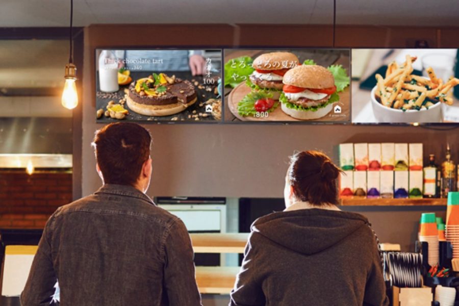 飲食店デジタルサイネージイメージ